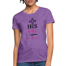 Load image into Gallery viewer, His Girl Women&#39;s T-Shirt - purple heather