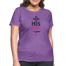 Load image into Gallery viewer, His Girl Women&#39;s T-Shirt - purple heather