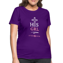 Load image into Gallery viewer, His Girl Women&#39;s T-Shirt - purple