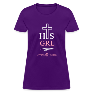 His Girl Women's T-Shirt - purple