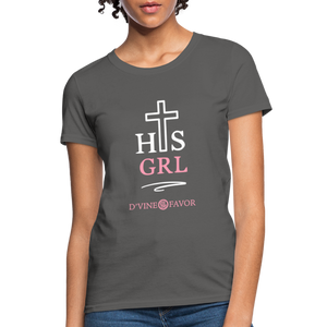 His Girl Women's T-Shirt - charcoal