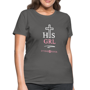 His Girl Women's T-Shirt - charcoal