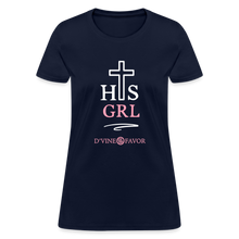 Load image into Gallery viewer, His Girl Women&#39;s T-Shirt - navy