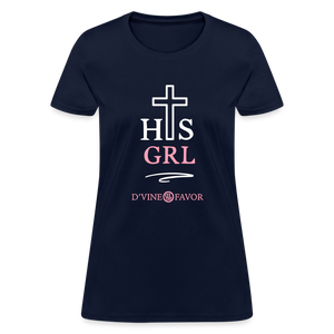 His Girl Women's T-Shirt - navy