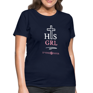 His Girl Women's T-Shirt - navy