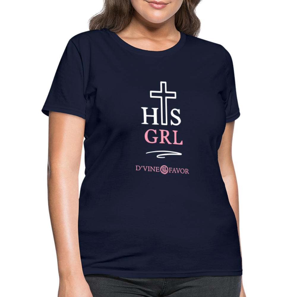 His Girl Women's T-Shirt - navy