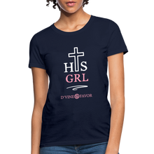 Load image into Gallery viewer, His Girl Women&#39;s T-Shirt - navy