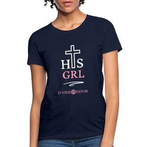 His Girl Women's T-Shirt - navy