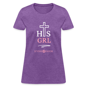 His Girl Women's T-Shirt - purple heather