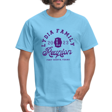 Load image into Gallery viewer, LYDIA FAMILY REUNION Unisex Classic T-Shirt - aquatic blue