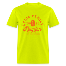 Load image into Gallery viewer, LYDIA FAMILY REUNION Unisex Classic T-Shirt - safety green