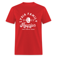 Load image into Gallery viewer, LYDIA FAMILY REUNION Unisex Classic T-Shirt - red