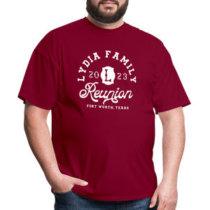 LYDIA FAMILY REUNION Unisex Classic T-Shirt - burgundy