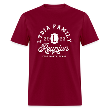 Load image into Gallery viewer, LYDIA FAMILY REUNION Unisex Classic T-Shirt - burgundy