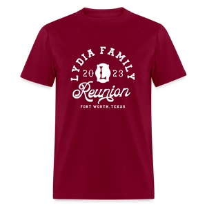 LYDIA FAMILY REUNION Unisex Classic T-Shirt - burgundy