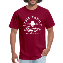 Load image into Gallery viewer, LYDIA FAMILY REUNION Unisex Classic T-Shirt - burgundy