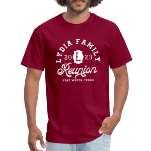 LYDIA FAMILY REUNION Unisex Classic T-Shirt - burgundy