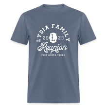 Load image into Gallery viewer, LYDIA FAMILY REUNION Unisex Classic T-Shirt - denim