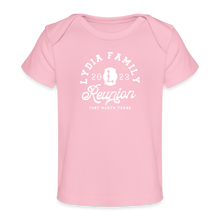 Load image into Gallery viewer, Lydia Family Reunion - Organic Baby T-Shirt | Spreadshirt 1433 - light pink