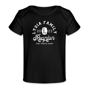 Lydia Family Reunion - Organic Baby T-Shirt | Spreadshirt 1433 - black