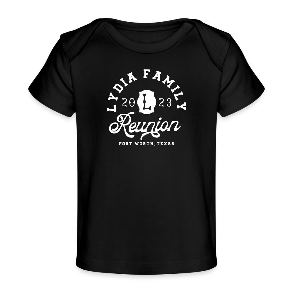 Lydia Family Reunion - Organic Baby T-Shirt | Spreadshirt 1433 - black