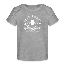 Load image into Gallery viewer, Lydia Family Reunion - Organic Baby T-Shirt | Spreadshirt 1433 - heather grey