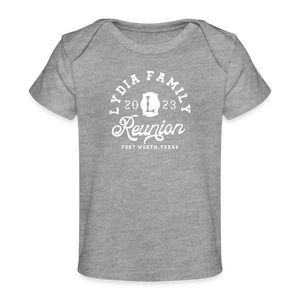 Lydia Family Reunion - Organic Baby T-Shirt | Spreadshirt 1433 - heather grey