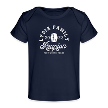 Load image into Gallery viewer, Lydia Family Reunion - Organic Baby T-Shirt | Spreadshirt 1433 - dark navy