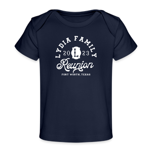 Lydia Family Reunion - Organic Baby T-Shirt | Spreadshirt 1433 - dark navy