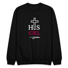 Load image into Gallery viewer, His Girl Crewneck Sweatshirt - black