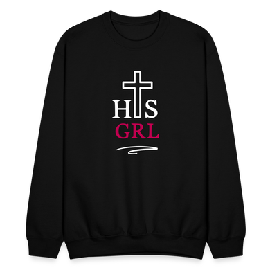 His Girl Crewneck Sweatshirt - black