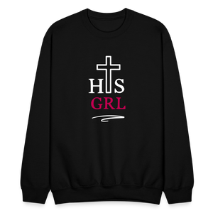 His Girl Crewneck Sweatshirt - black