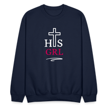 Load image into Gallery viewer, His Girl Crewneck Sweatshirt - navy