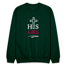 Load image into Gallery viewer, His Girl Crewneck Sweatshirt - forest green