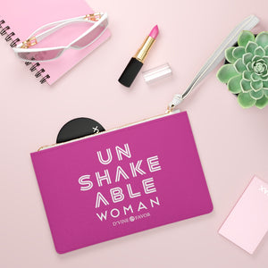 Unshakeable Woman - Pink Clutch Bag