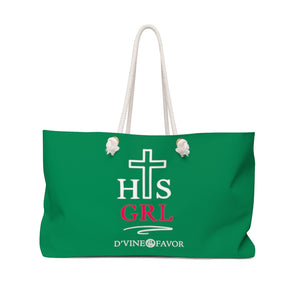 HIS Girl - Green Weekender Bag