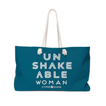 Load image into Gallery viewer, UNSHAKEABLE WOMAN - Valley Green Weekender Bag