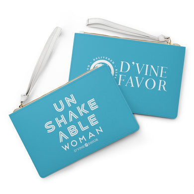 Unshakeable Woman - Teal Clutch Bag