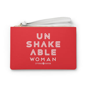 Unshakeable Woman - Red Clutch Bag