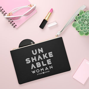 Unshakeable Woman - Black Clutch Bag