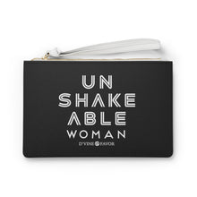 Load image into Gallery viewer, Unshakeable Woman - Black Clutch Bag