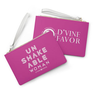 Unshakeable Woman - Pink Clutch Bag