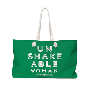 UNSHAKEABLE WOMAN - GREEN Weekender Bag