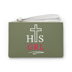 His Girl - Army Green Clutch Bag