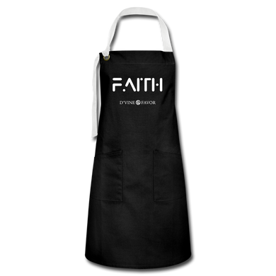 FAITH - Artisan Apron - black/white