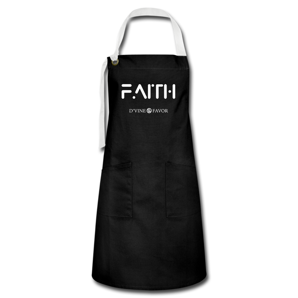 FAITH - Artisan Apron - black/white