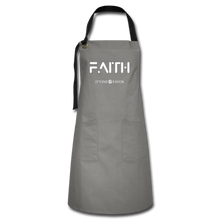 Load image into Gallery viewer, FAITH - Artisan Apron - gray/black