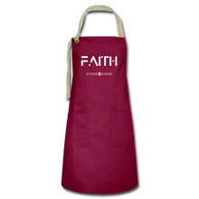 Load image into Gallery viewer, FAITH - Artisan Apron - burgundy/khaki