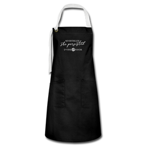 She Persisted - Artisan Apron - black/white