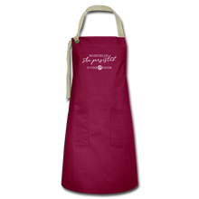 Load image into Gallery viewer, She Persisted - Artisan Apron - burgundy/khaki